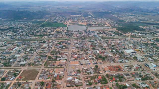 Imagem aérea do município de Novo Progresso