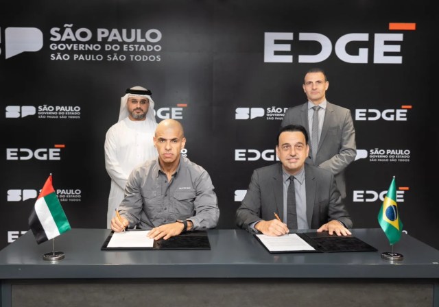 Evento de assinatura do contrato de parceria entre o governo de São Paulo e o Edge Group