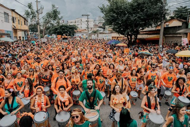 Bloco de Carnaval circula por Belo Horizonte, Minas Gerais