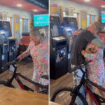 Donos de restaurante fazem surpresa para funcionário que teve a bike roubada
