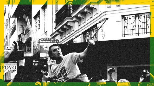 Momento do esfaqueamento de Jair Bolsonaro em 6 de setembro de 2018